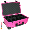 1510 Carry On Koffer, Mit Einteiler, Pink