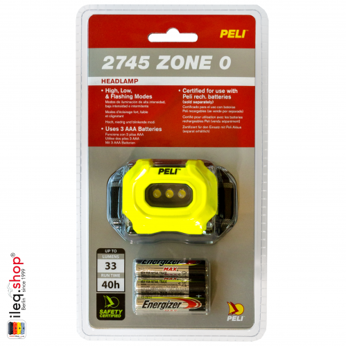 2745Z0 LED Headlight ATEX Zone 0, Gelb